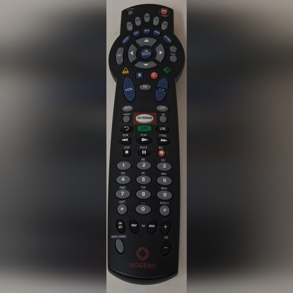 Rogers Universal Remote‎ Control TV PVR NextBox  On Demand URC 1056B03 Working